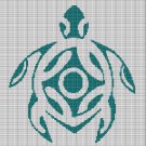 PEACOCK BLUE TURTLE CROCHET AFGHAN PATTERN GRAPH