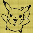 PIKACHU 2 CROCHET AFGHAN PATTERN GRAPH