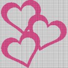 PINK HEARTS CROCHET AFGHAN PATTERN GRAPH
