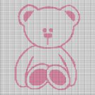 PINK TEDDY CROCHET AFGHAN PATTERN GRAPH
