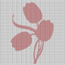PINK TULIP CROCHET AFGHAN PATTERN GRAPH