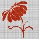 RED GERBERA CROCHET AFGHAN PATTERN GRAPH