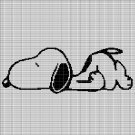 SLEEPING SNOOPY CROCHET AFGHAN PATTERN GRAPH