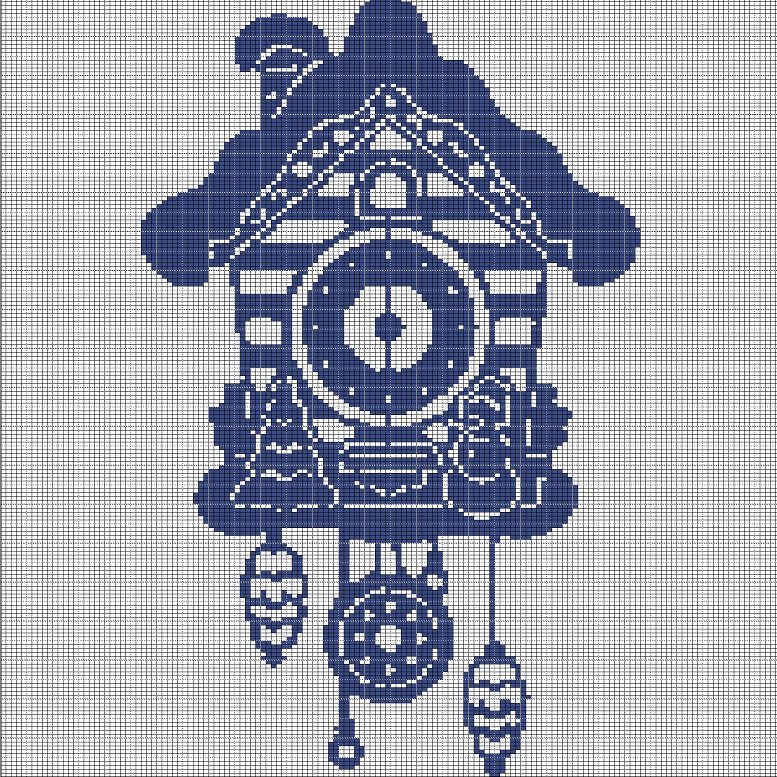 WALL CLOCK CROCHET AFGHAN PATTERN GRAPH