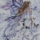 Purple Fairy cross stitch pattern in pdf DMC