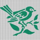 BIRD ON BRANCH 3 CROCHET AFGHAN PATTERN GRAPH