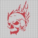 BLAZING SKULL CROCHET AFGHAN PATTERN GRAPH
