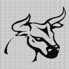 BULL HEAD CROCHET AFGHAN PATTERN GRAPH