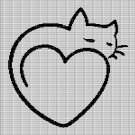 CAT LOVE 2 CROCHET AFGHAN PATTERN GRAPH