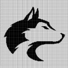 DOG FACE PROFIL CROCHET AFGHAN PATTERN GRAPH
