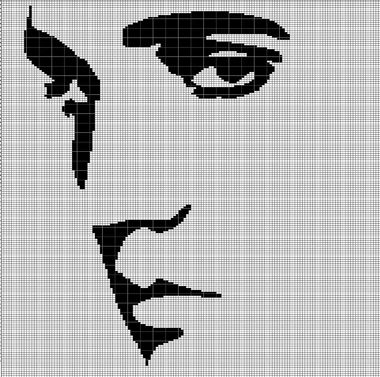 ELVIS PROFIL CROCHET AFGHAN PATTERN GRAPH