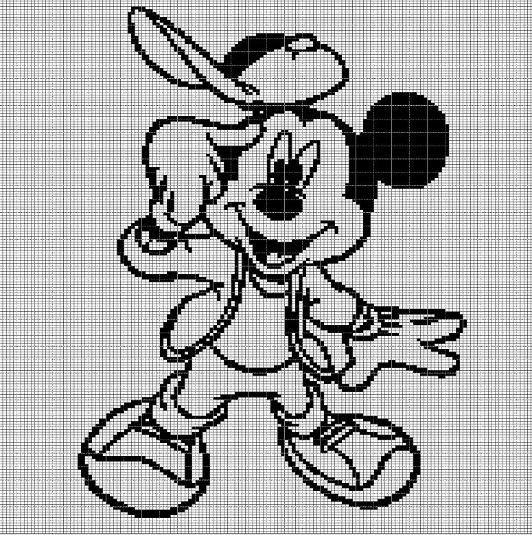 MICKEY MOUSE 2 CROCHET AFGHAN PATTERN GRAPH