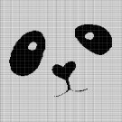 PANDA FACE CROCHET AFGHAN PATTERN GRAPH PANDA FACE CROCHET AFGHAN PATTERN GRAPH