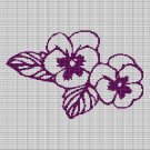 PANSY CROCHET AFGHAN PATTERN GRAPH