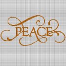 PEACE CROCHET AFGHAN PATTERN GRAPH