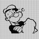 POPEYE 2 CROCHET AFGHAN PATTERN GRAPH