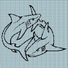 SHARKS CROCHET AFGHAN PATTERN GRAPH