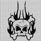 SKULL 2 CROCHET AFGHAN PATTERN GRAPH