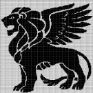 WINGED LION CROCHET AFGHAN PATTERN GRAPH