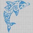 DOLPHIN WITH SYMBOLS CROCHET AFGHAN PATTERN GRAPH