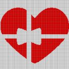 GIFT HEART CROCHET AFGHAN PATTERN GRAPH