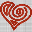 HEART 3 CROCHET AFGHAN PATTERN GRAPH