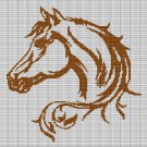 HORSE HEAD 5 CROCHET AFGHAN PATTERN GRAPH