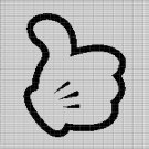 MICKEY LIKE CROCHET AFGHAN PATTERN GRAPH