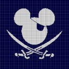 PIRATE MICKEY MOUSE CROCHET AFGHAN PATTERN GRAPH