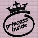 PRINCESS INSIDE CROCHET AFGHAN PATTERN GRAPH