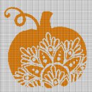 PUMPKIN WITH SYMBOL CROCHET AFGHAN PATTERN GRAPH