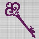 PURPLE KEY CROCHET AFGHAN PATTERN GRAPH