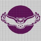 PURPLE OWL CROCHET AFGHAN PATTERN GRAPH
