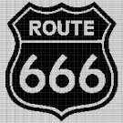 ROUTE 666 CROCHET AFGHAN PATTERN GRAPH