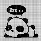 SLEEPING PANDA CROCHET AFGHAN PATTERN GRAPH