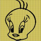 TWEETY HEAD CROCHET AFGHAN PATTERN GRAPH