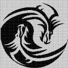 YIN-YANG DRAGON CROCHET AFGHAN PATTERN GRAPH