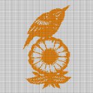 BIRD ON FLOWER CROCHET AFGHAN PATTERN GRAPH
