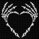 BONES HEART CROCHET AFGHAN PATTERN GRAPH
