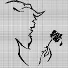 BEAST WITH ROSE CROCHET AFGHAN PATTERN GRAPH