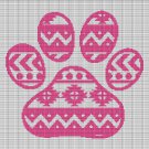 AZTEC PAW CROCHET AFGHAN PATTERN GRAPH