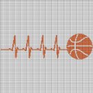BASKETBALL HEARTBEAT CROCHET AFGHAN PATTERN GRAPH