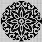 BLACK AND WHITE MOSAIC 2 CROCHET AFGHAN PATTERN GRAPH