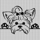 DOG HEAD 3 CROCHET AFGHAN PATTERN GRAPH