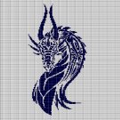 DARK DRAGON CROCHET AFGHAN PATTERN GRAPH