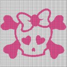 GIRL SKULL CROCHET AFGHAN PATTERN GRAPH