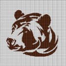 BEAR HEAD 2 CROCHET AFGHAN PATTERN GRAPH