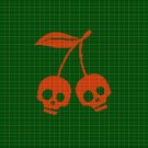 CHERRY SKULL CROCHET AFGHAN PATTERN GRAPH