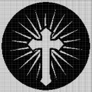 CROSS 2 CROCHET AFGHAN PATTERN GRAPH