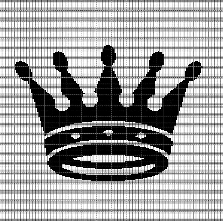 CROWN 3 CROCHET AFGHAN PATTERN GRAPH